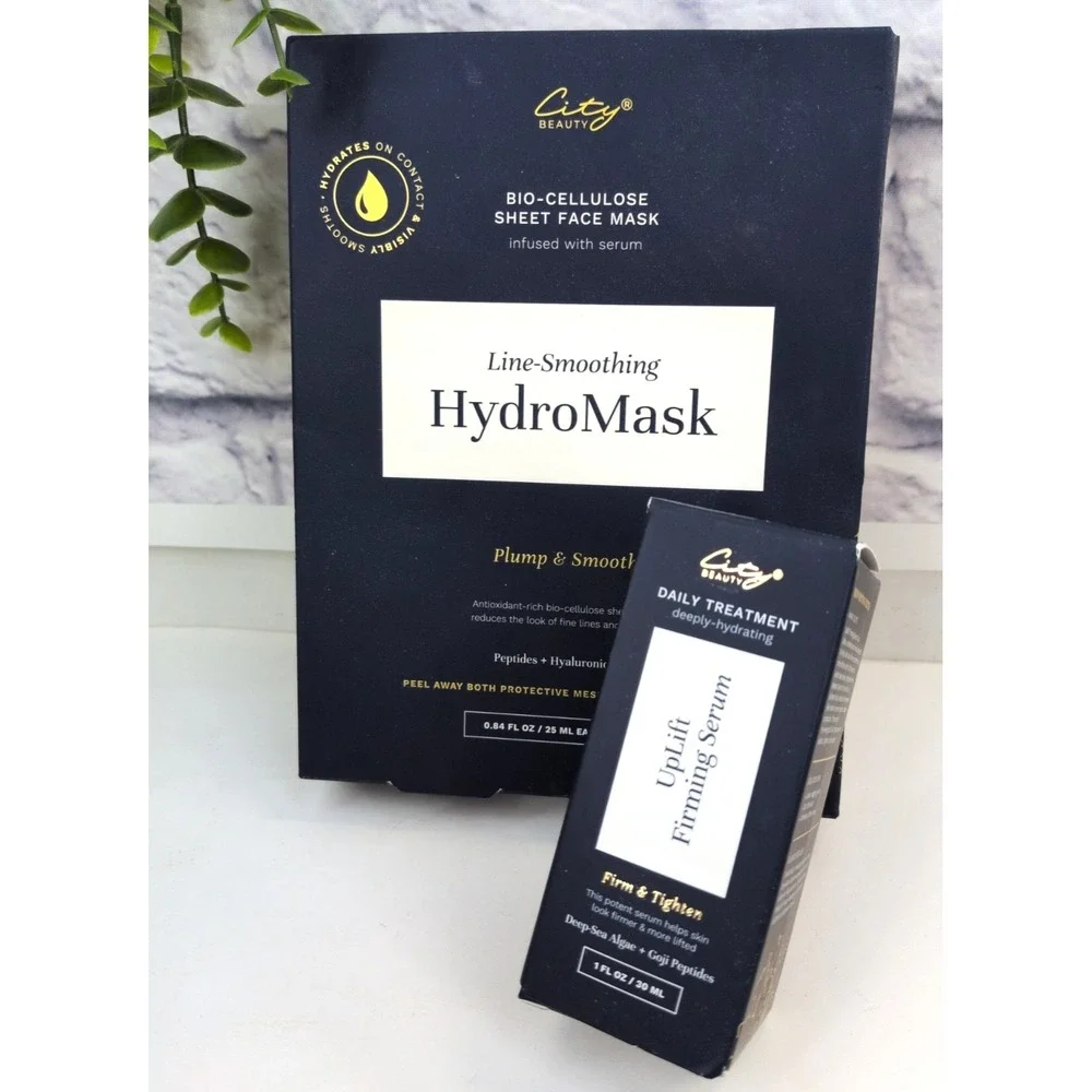NIB LOT 2!🥰City Beauty Uplift Firming Serum Treatment Line Smoothing Hydromask